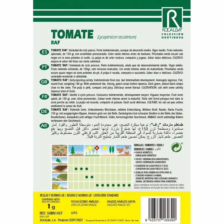 SEMILLA TOMATE RAF