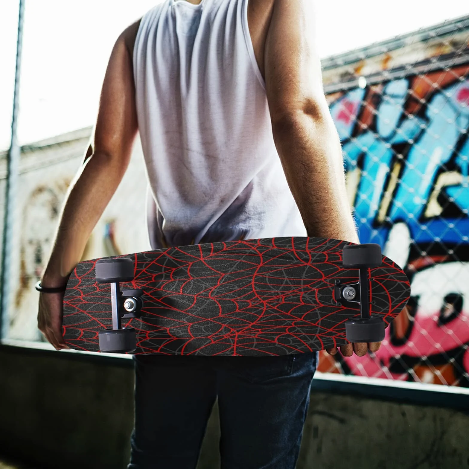 Hojia Cinta de Agarre Antideslizante para Skateboard 84x23cm