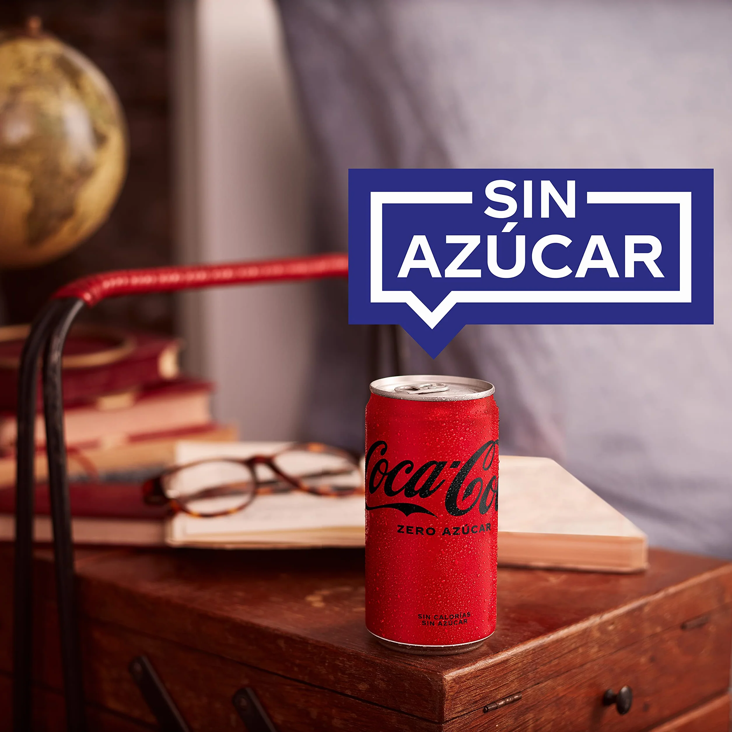 Coca-Cola Zero Azúcar, Refresco de Cola sin Azúcar, Bajo en Calorías, Pack 6 Mini Latas 200 ml
