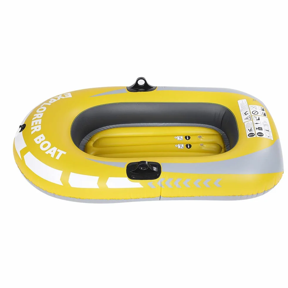 HERCHR Barco de Pesca Inflable, Canoa de Kayak Inflable de Servicio Pesado