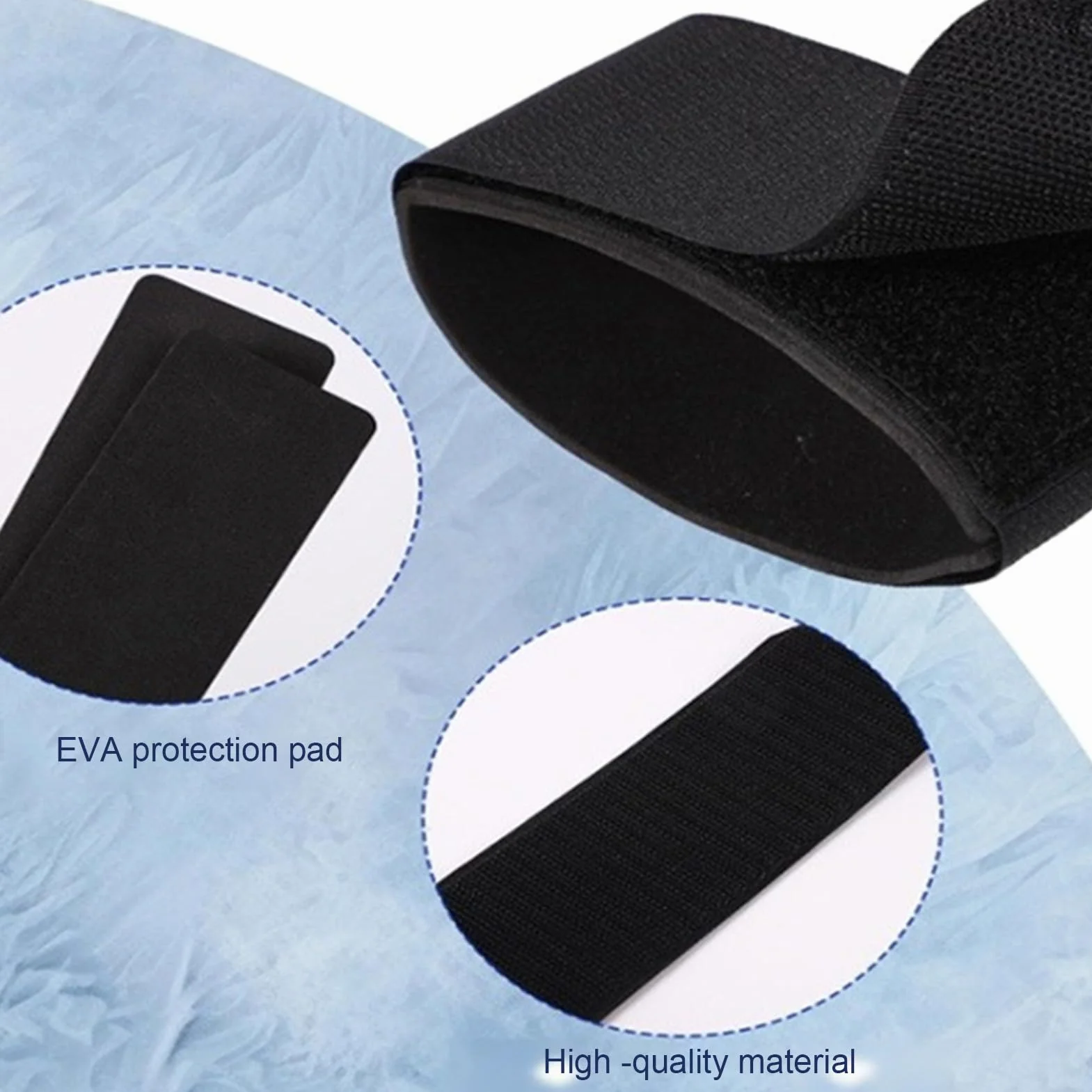 Correas Ajustables para Envolturas de Esquí con Almohadillas de EVA, Transportador Duradero