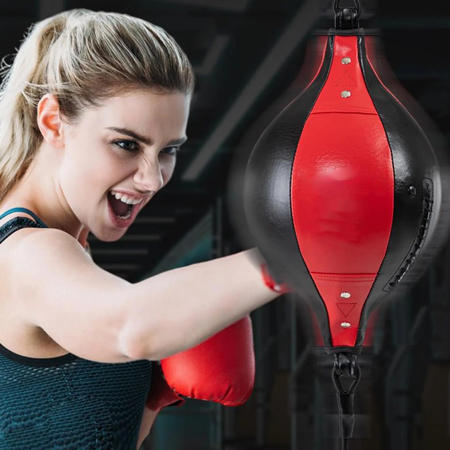 Bolsa de boxeo de doble extremo para entrenamiento, adultos y niños, gimnasio y casa