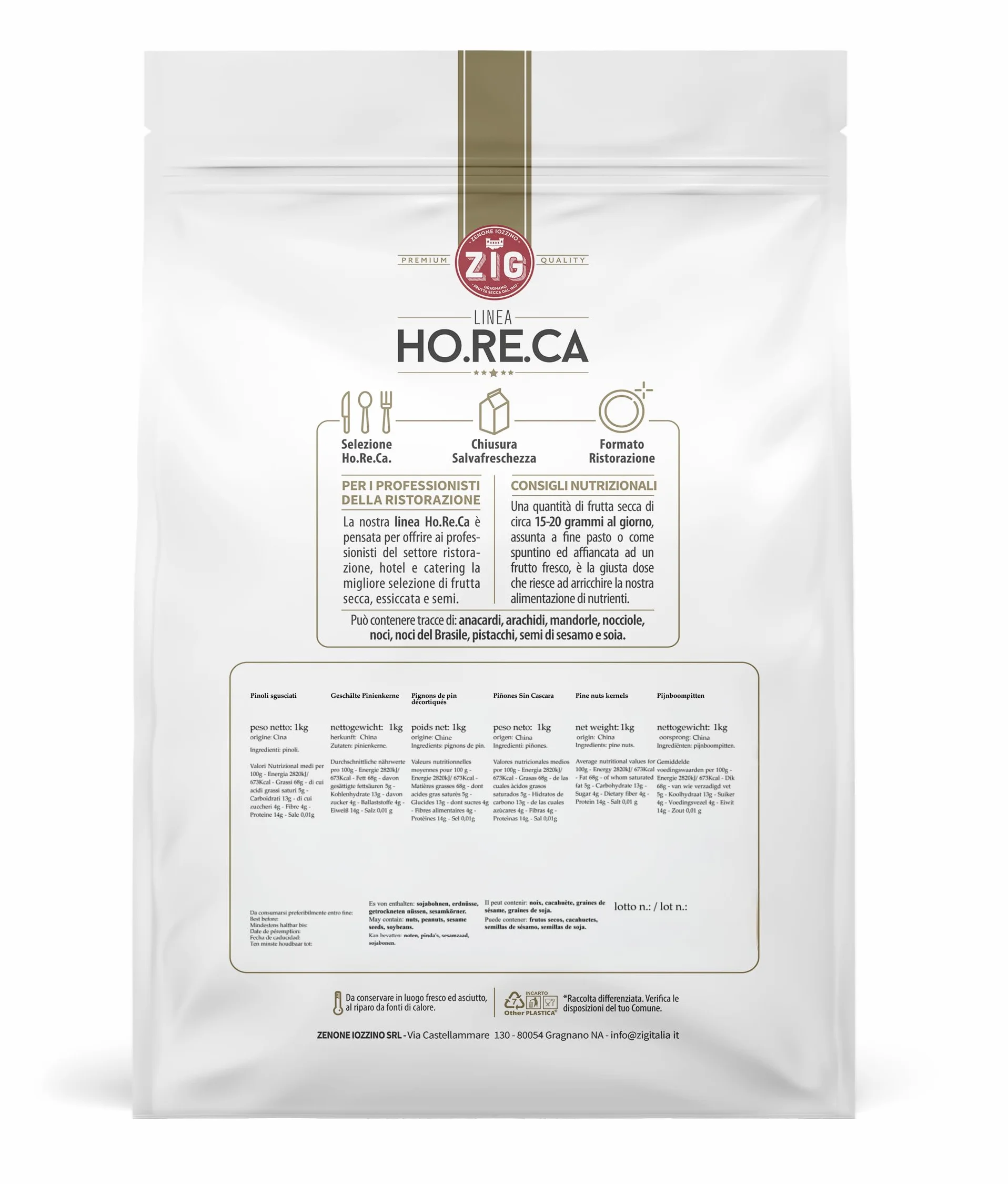 ZIG - HORECA - piñones sin cascara 1 Kg