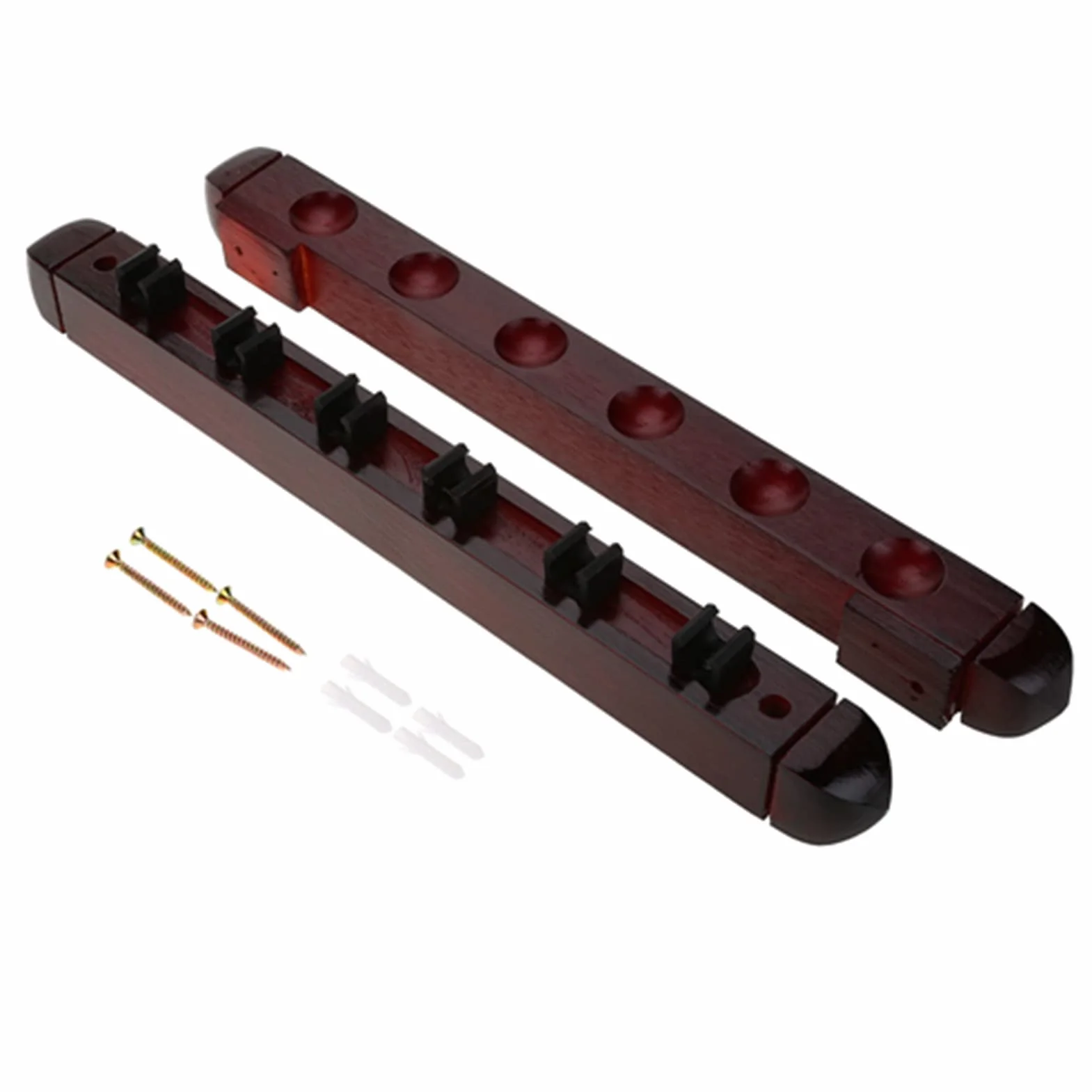 SUNGOOYUE Estante para Tacos de Billar Montado en la Pared, Soporte de Madera