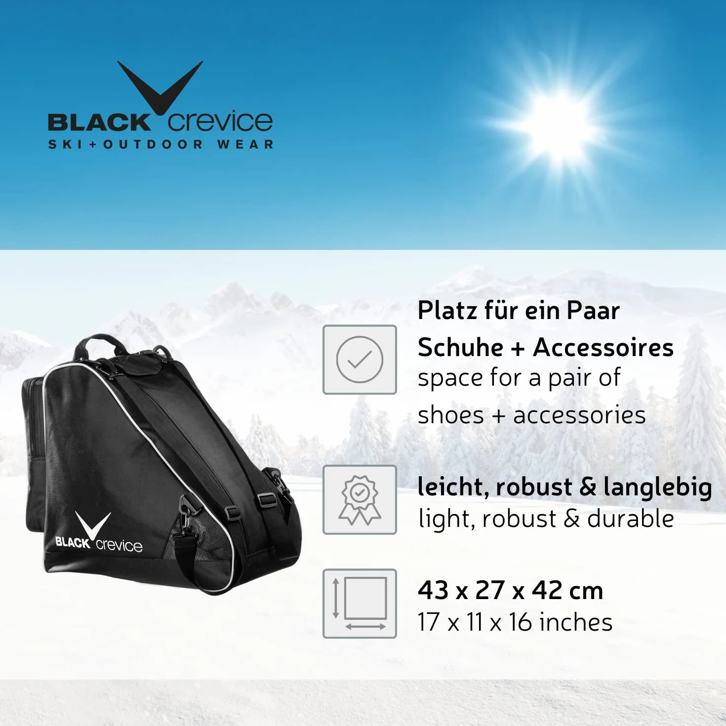 Black Crevice Bolsa de deporte