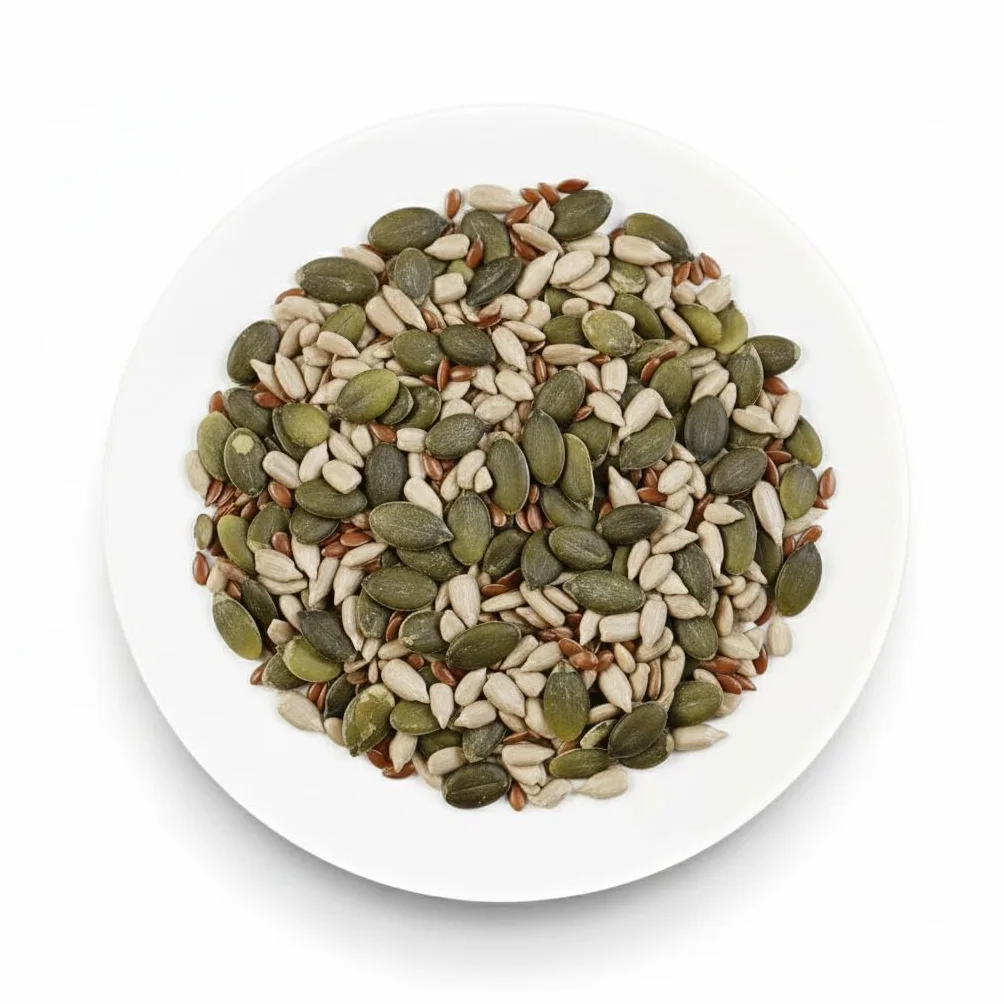 Oltresole, Mezcla De Semillas Omega Ecológicas 1 Kg (Calabaza, Girasol Y Lino), Mezcla De 3 Semillas Oleaginosas Crudas Enteras, Ricas En Proteínas, Fibra Y Omega 3