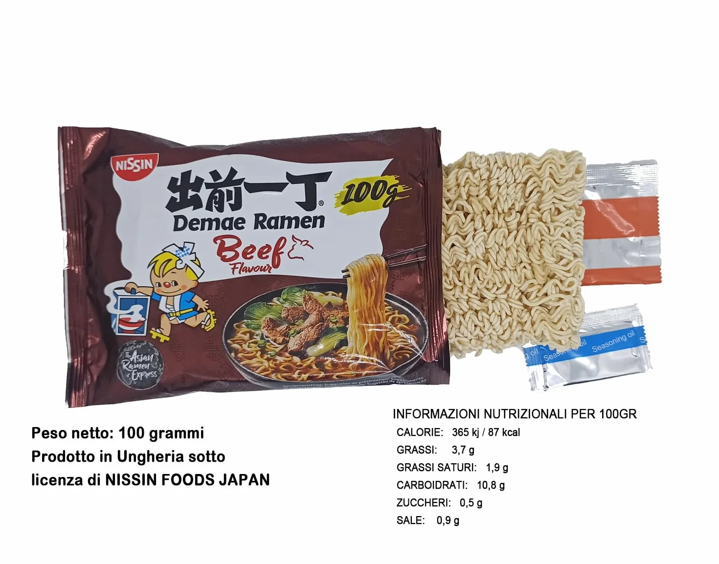 MiFan Ramen Box 15 Paquetes Fideos Instantáneos 5 Sabores
