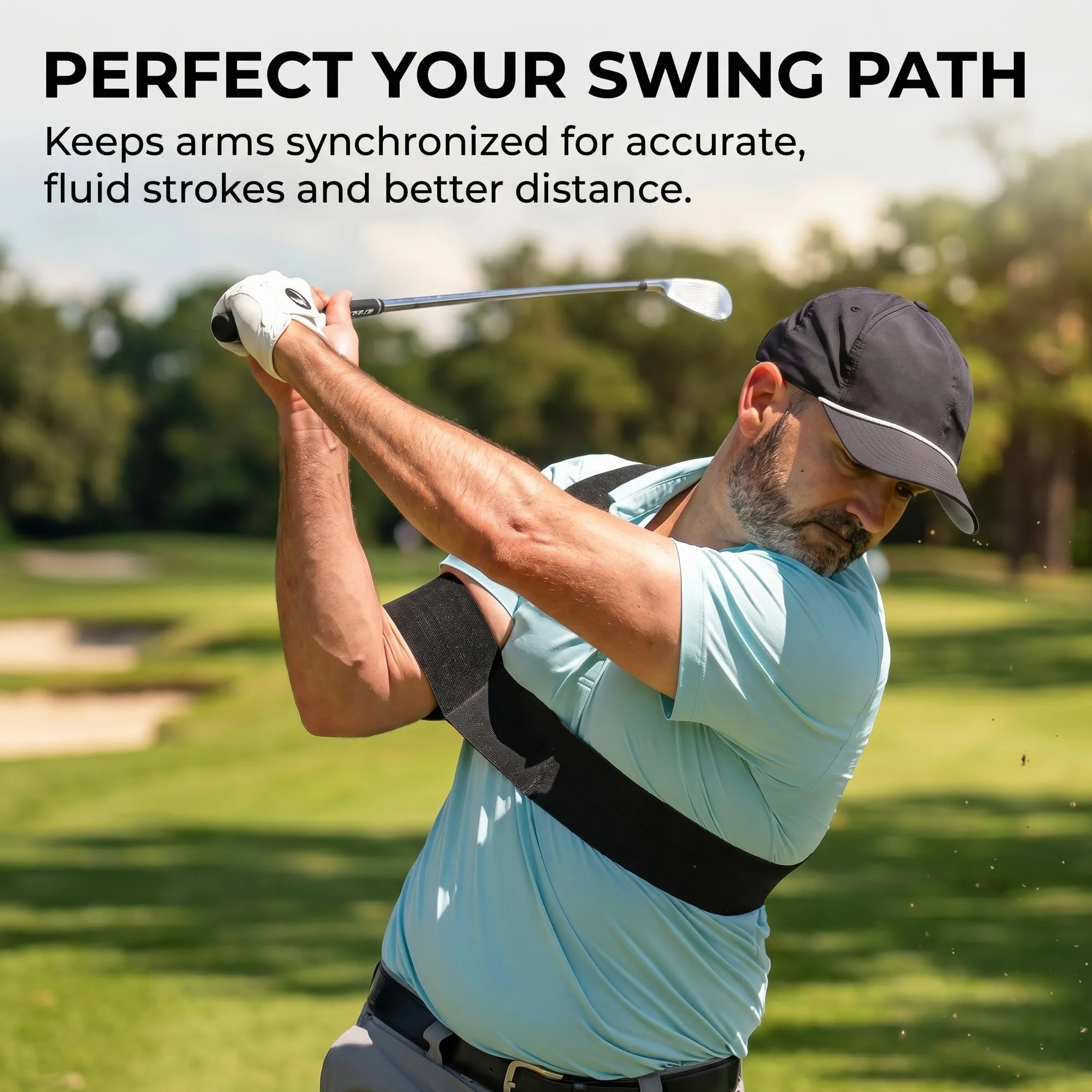 Slider Golf Training Aid Banda de Entrenamiento Ajustable para Brazos
