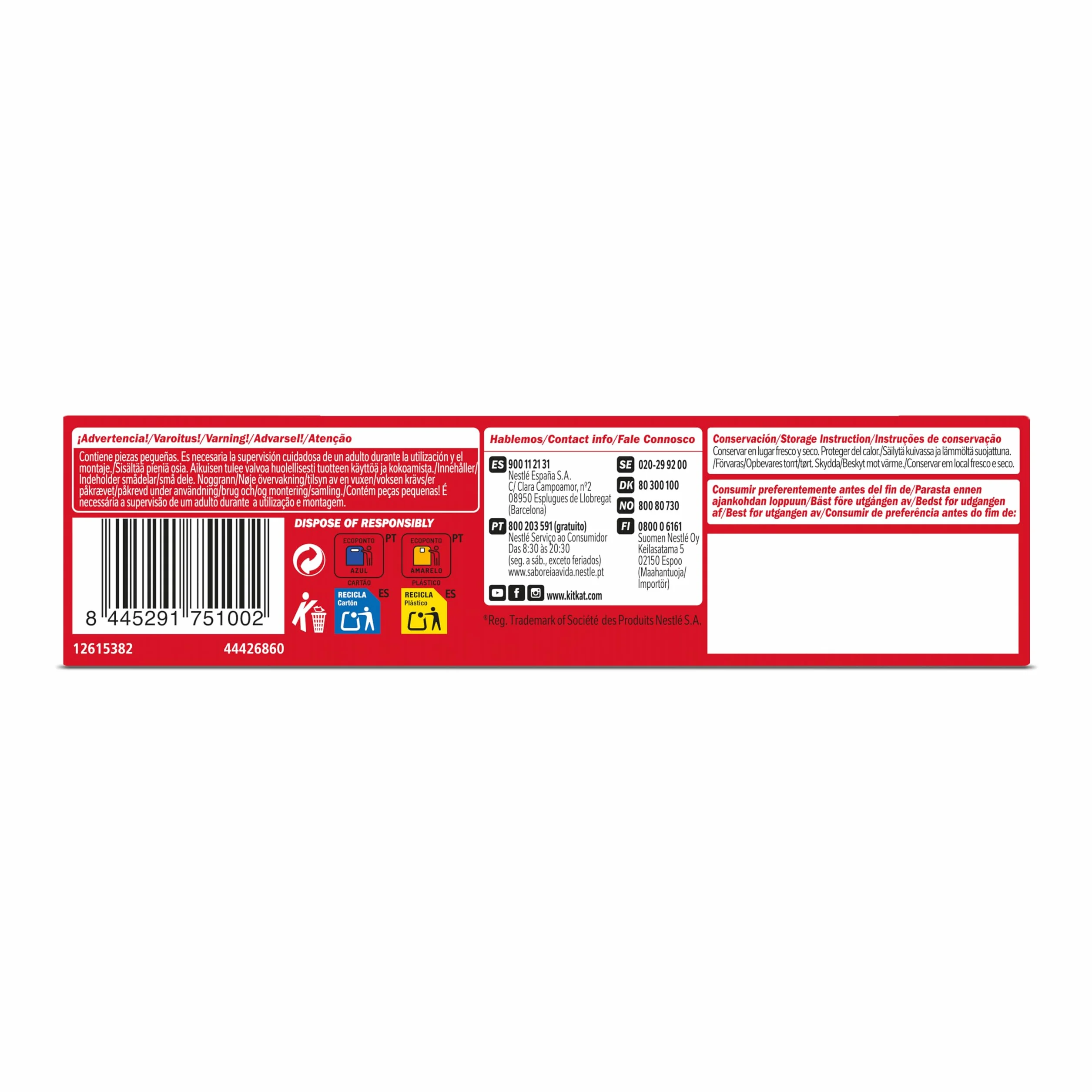 NESTLÉ KITKAT casa de chocolate con leche NAVIDAD paquete 461g
