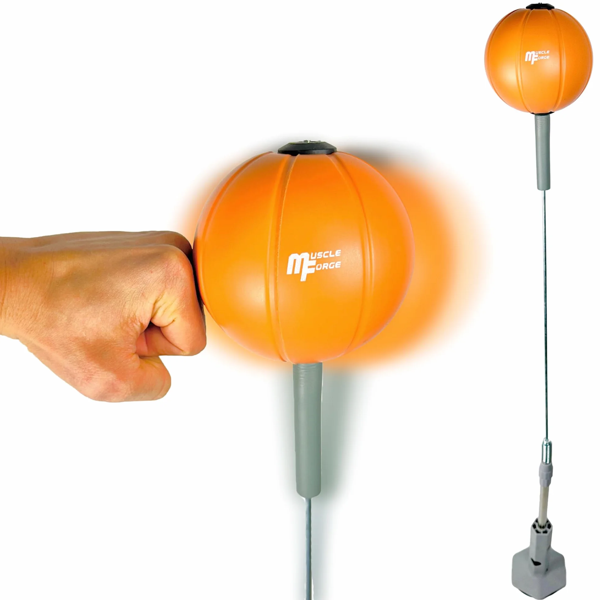 Punching Reflex Ball con Ventosa, Altura Ajustable 139–154 cm, Saco de Boxeo de Pie para Entrenamiento de Velocidad