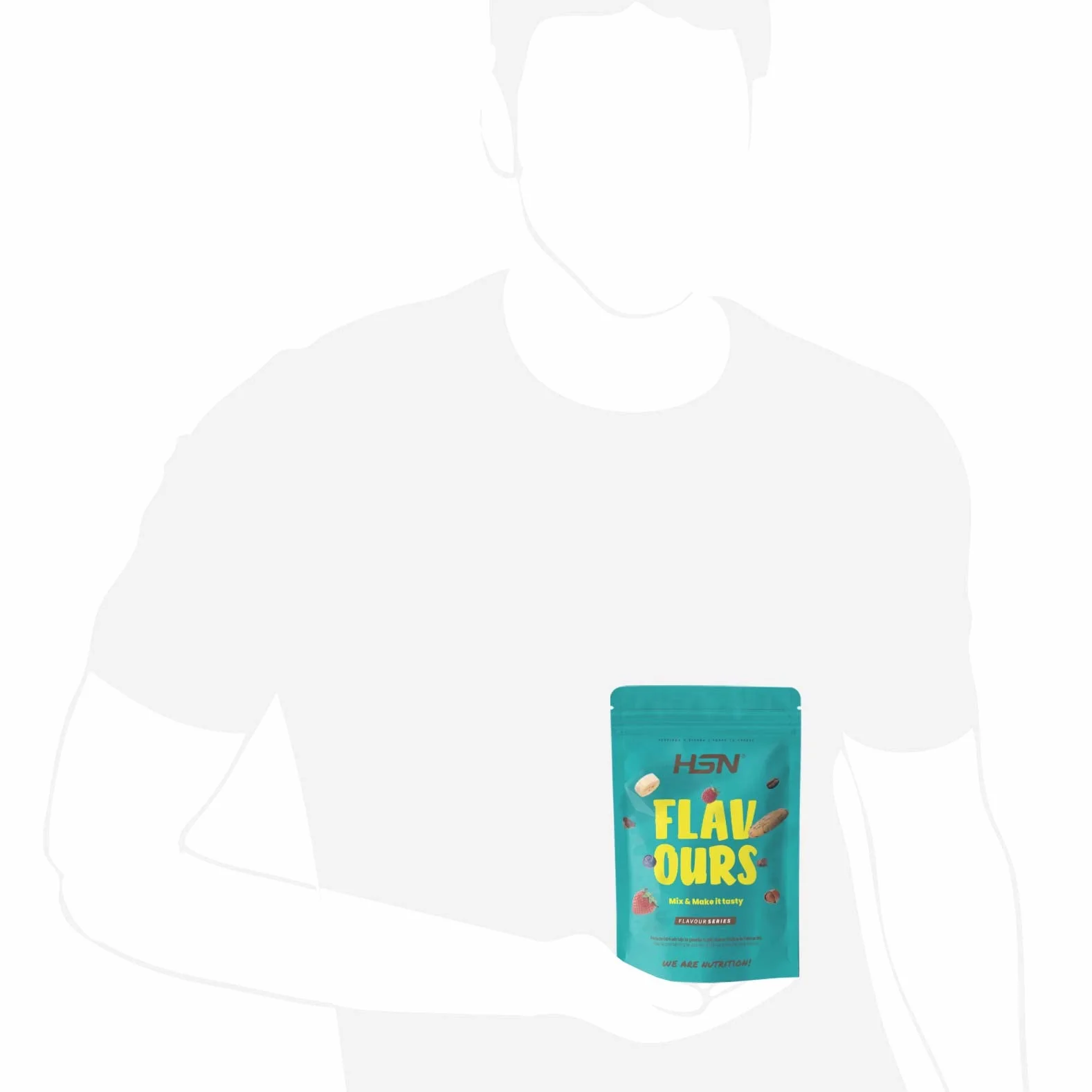 Saborizante para Proteínas Vegetales HSN Café Frappé 200 g 66 Tomas Keto Vegana No-GMO Sin Gluten
