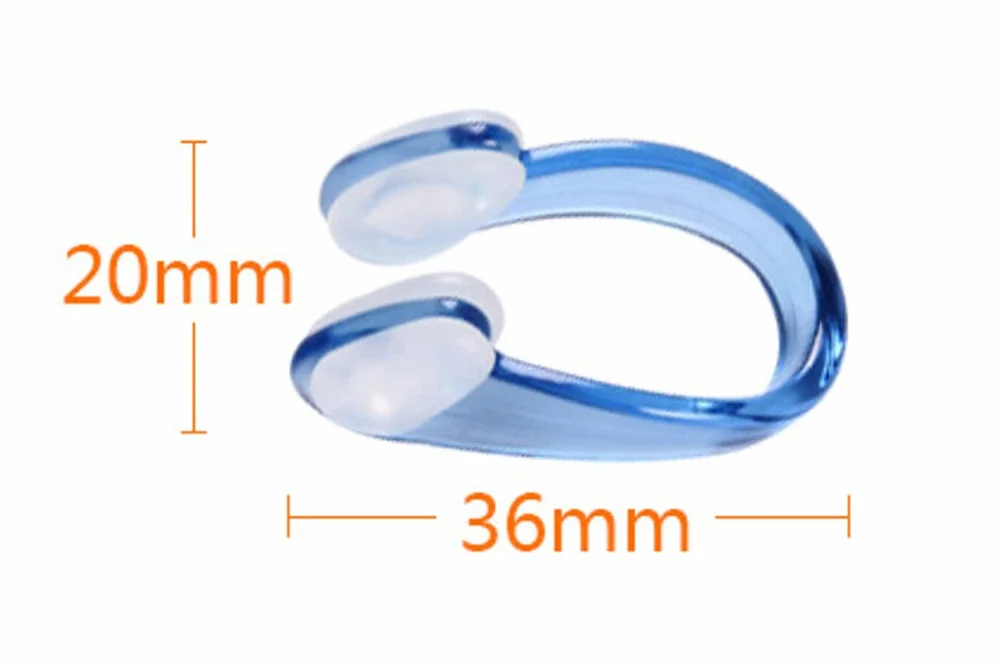 Nadador silicona nariz pinza impermeable Natación protector nadar adultos niños buceo 2 unids azul