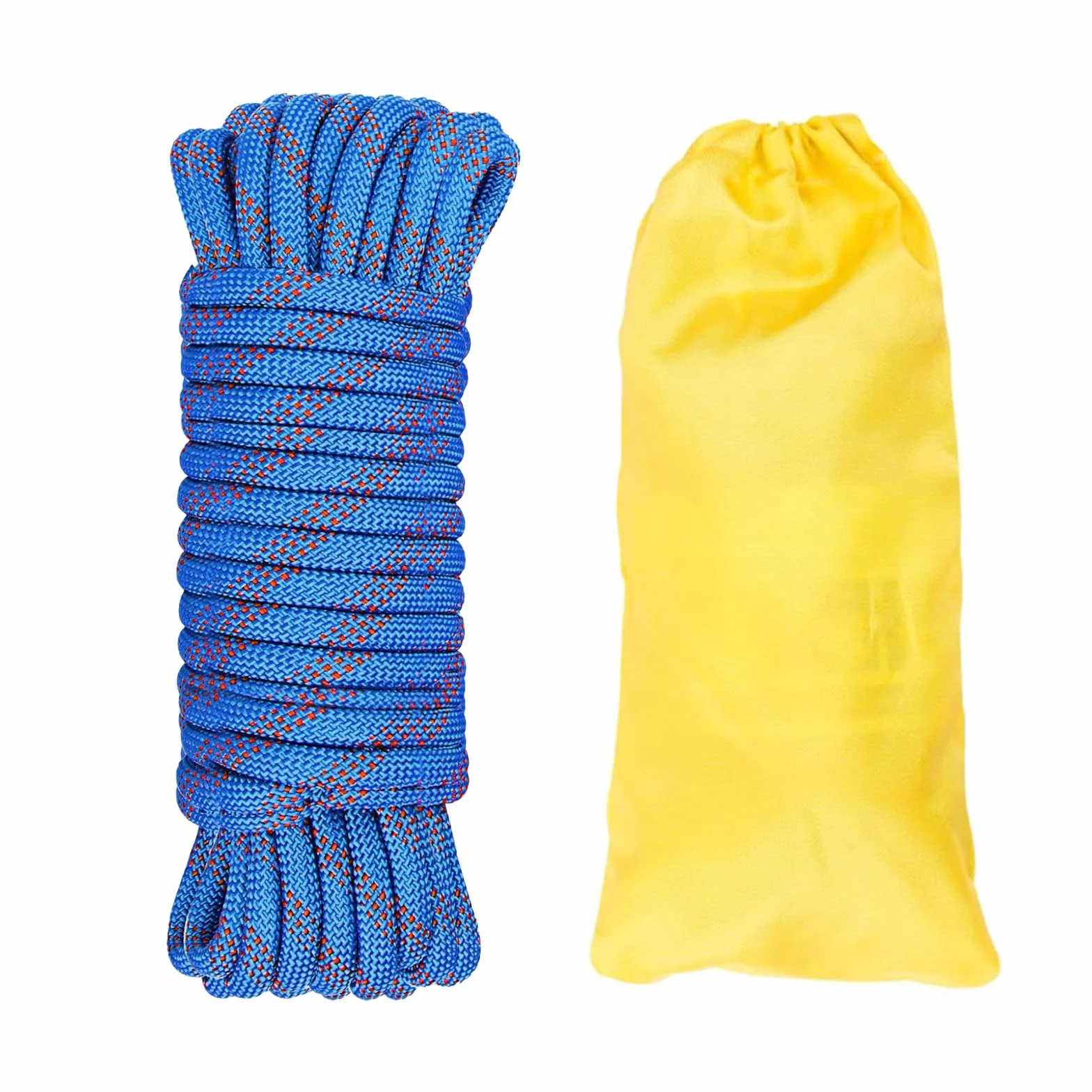 Cuerda Estática de Rescate 12mm 10m para Escalada Montañismo Campamento
