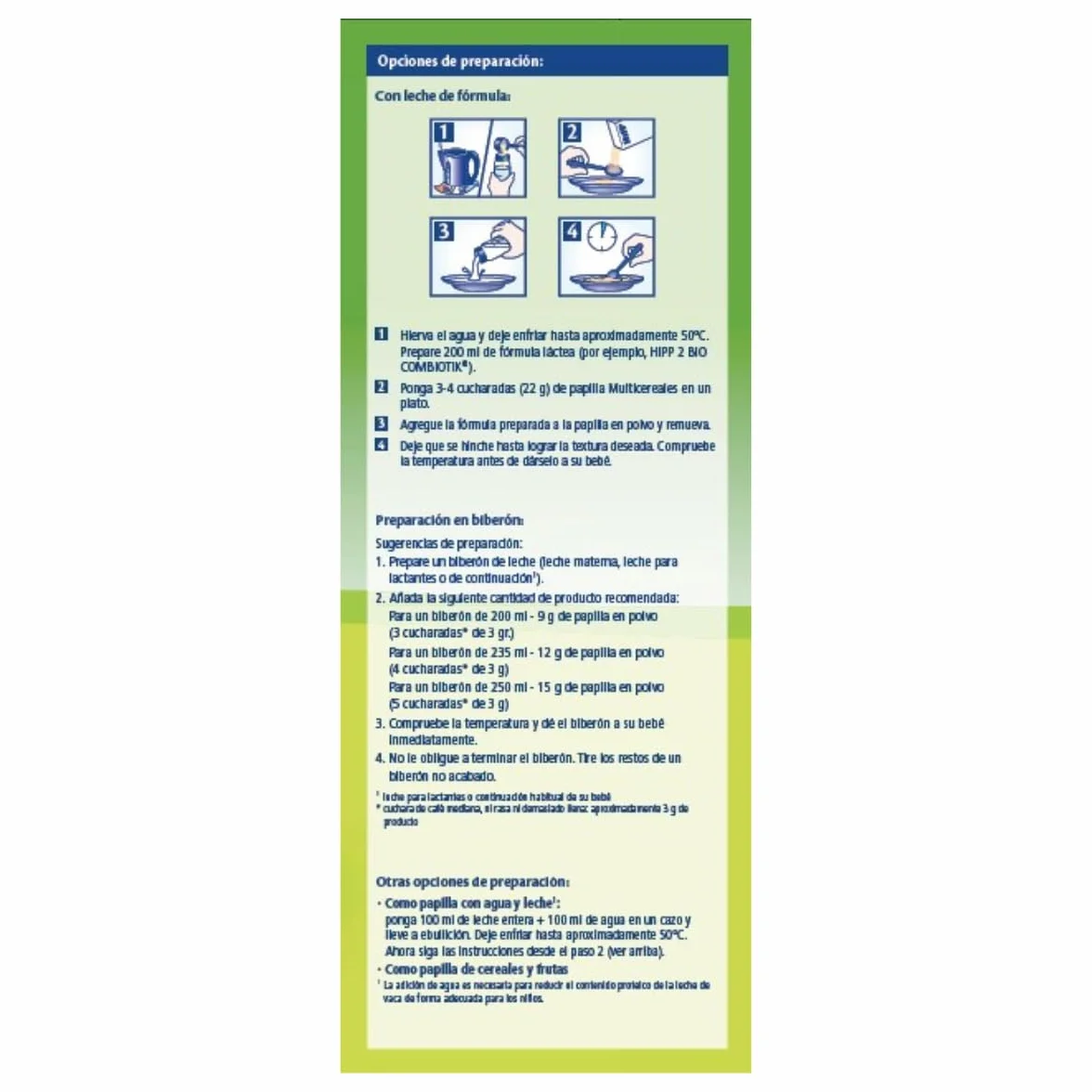 HiPP Biológico - Papilla Multicereales Bio - Pack x 4 cajas de 400 gr - Papilla de Cereales apta a partir de 6 meses - Sin lactosa, Sin Proteína de la Leche de Vaca y Sin azúcares