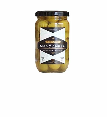 Torre Real - Aceituna Manzanilla sin hueso 280 g - Caja de: 12 unidades
