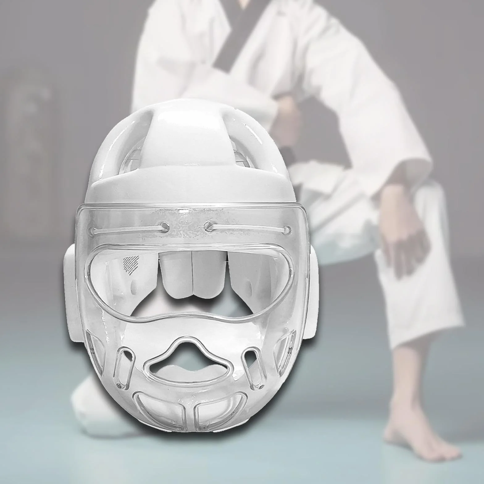 Perfeclan Casco de Boxeo para Deportes de Lucha Taekwondo MMA Máscara Facial Transpirable Protección de Cabeza