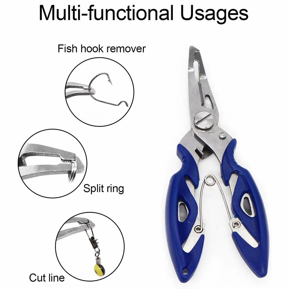Alicates de Pesca Multifuncionales Acero Inoxidable 3 Piezas