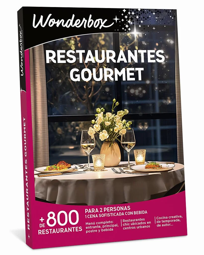 WONDERBOX Caja Regalo Restaurantes Gourmet 1 Cena sofisticada para 2 Personas