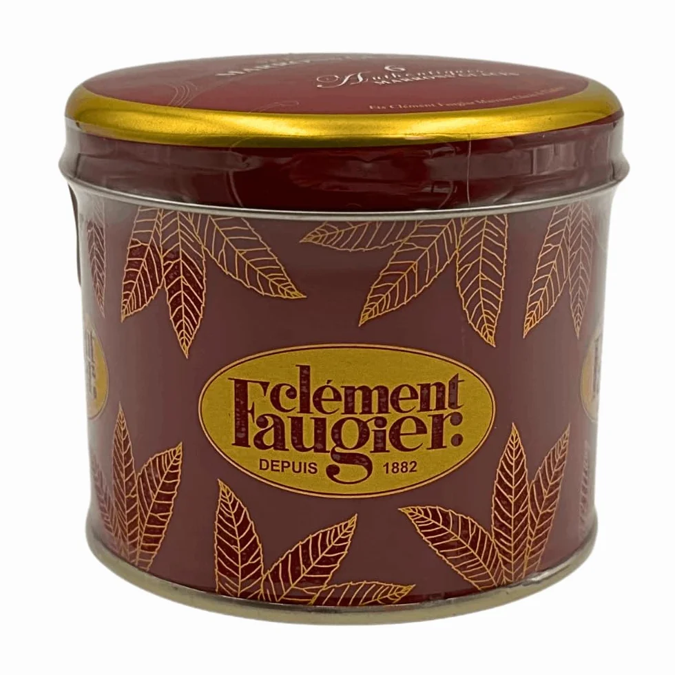 Clément Faugier - Castañas Confitadas ("Marrons Glacés") - Caja de Metal con 6 Piezas