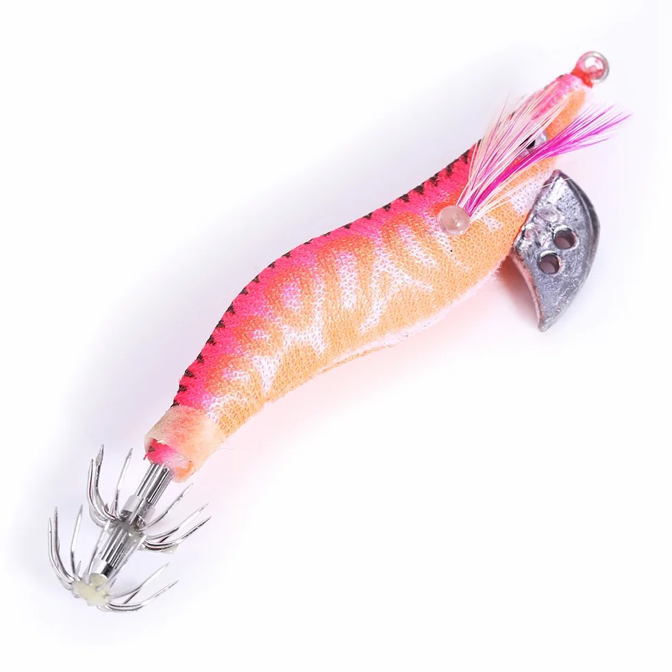 Calamar Camarón Jig Jigging Señuelos Rg58 Boomerang Cebo Pesca Noche Amanecer