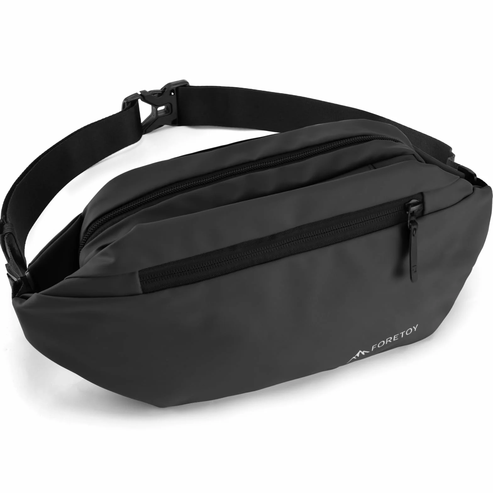 FORETOY Riñonera Impermeable Deportiva 4 Bolsillos con Botella para Running Marcha Bici