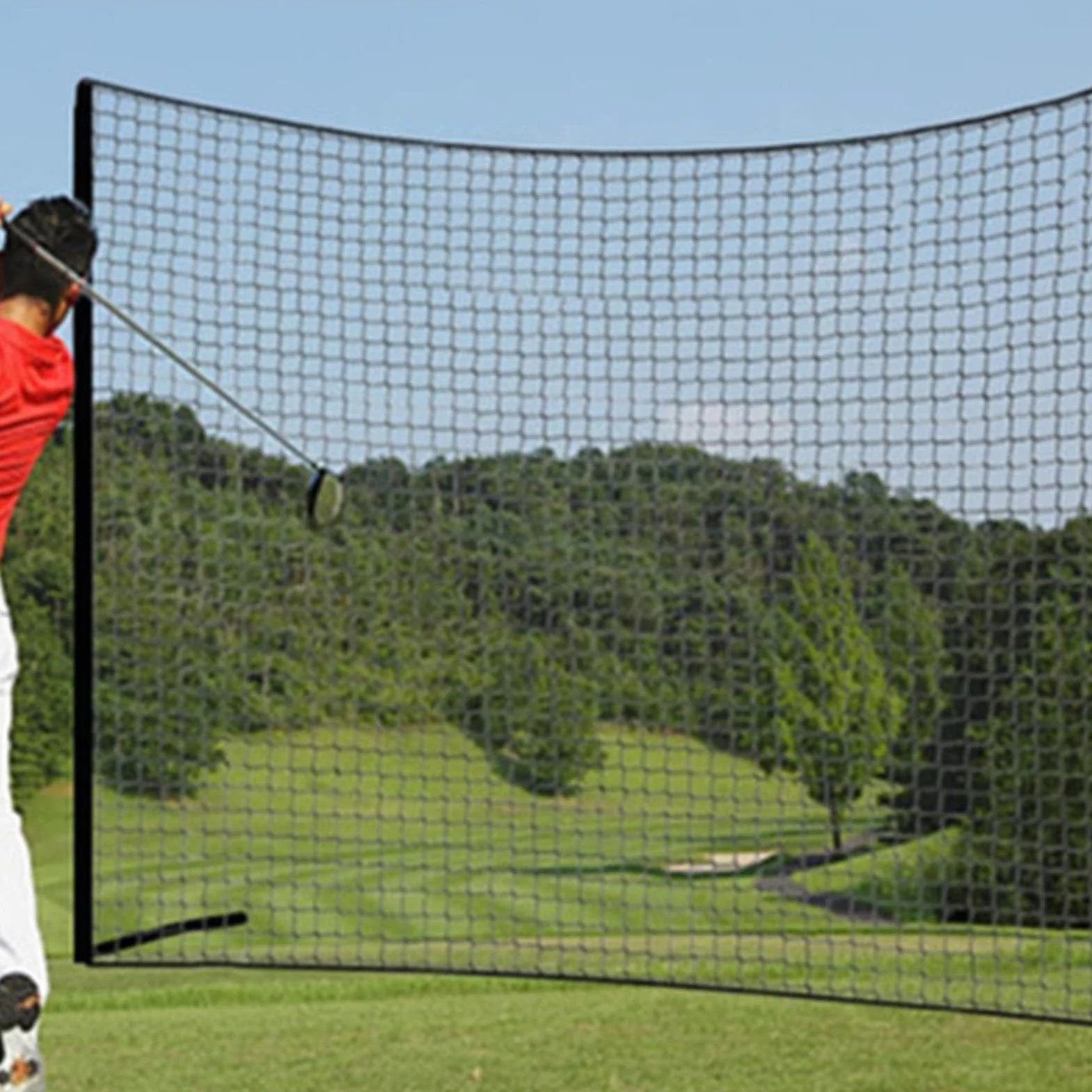 Red de Práctica de Golf y Softbol de Polietileno Sin Nudos