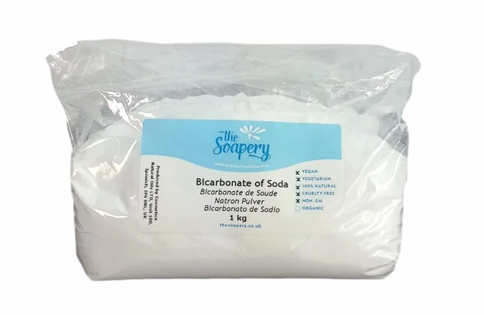 1 kg de bicarbonato de sodio de grado alimentario 100 % puro para bombas de baño, limpieza y horneado