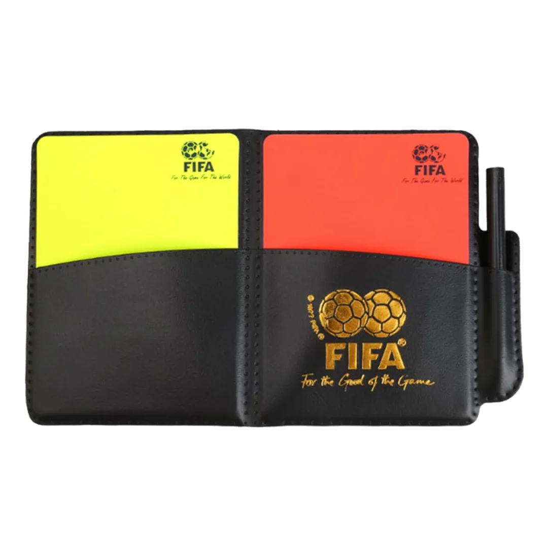 Kit de Tarjetas Árbitro Fútbol, PVC Tarjetas Amarillas y Rojas con Bolígrafo, Juego Deportivo para Partidos Escolares