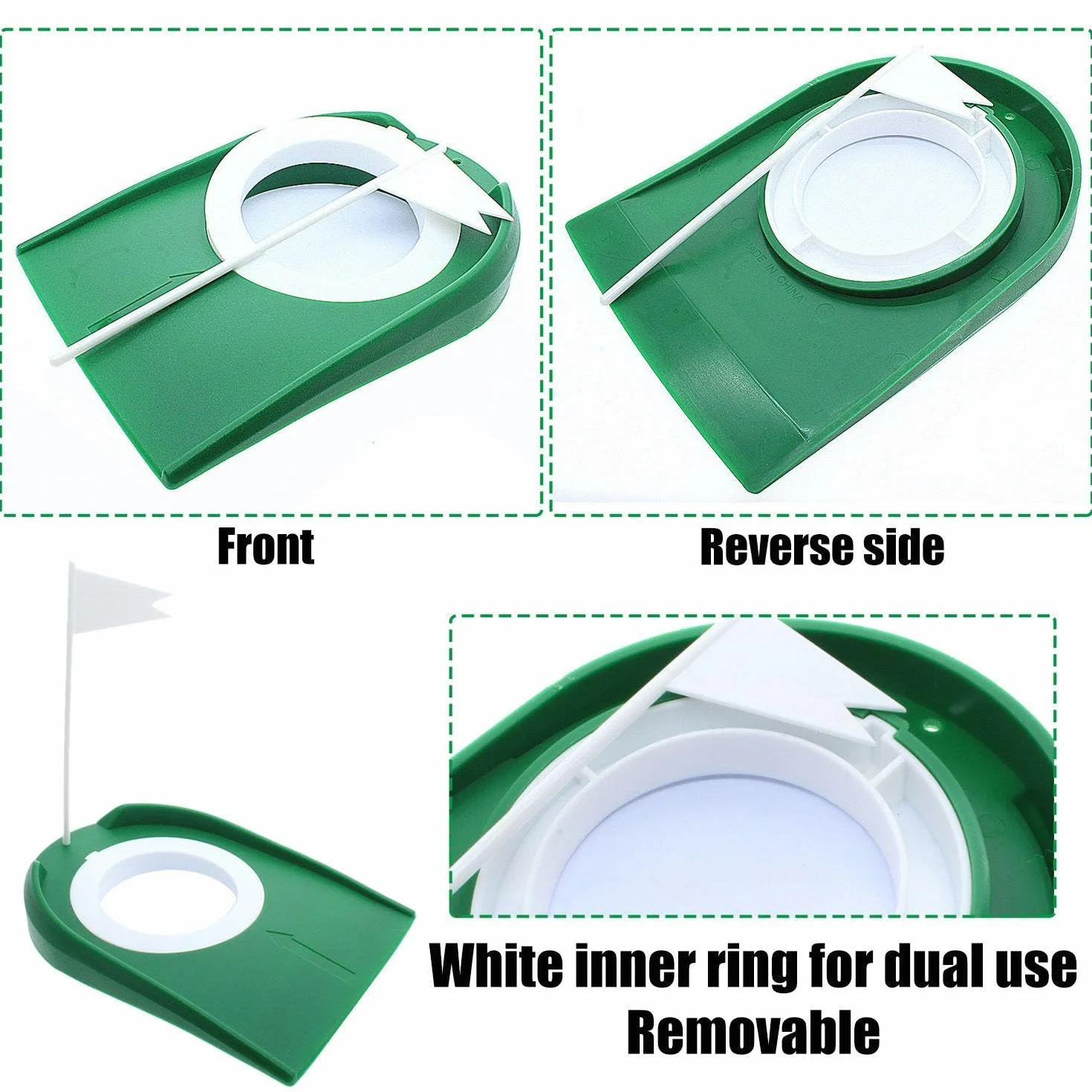 Putter De Golf De 3 Piezas, Mini Juego De Entrenamiento Para Sala