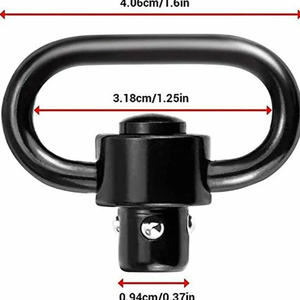Sling táctico de Dos Puntos 2 Pack Picatinny QD Sling montajes giratorios Correa de Hombro Ajustable para Rifles