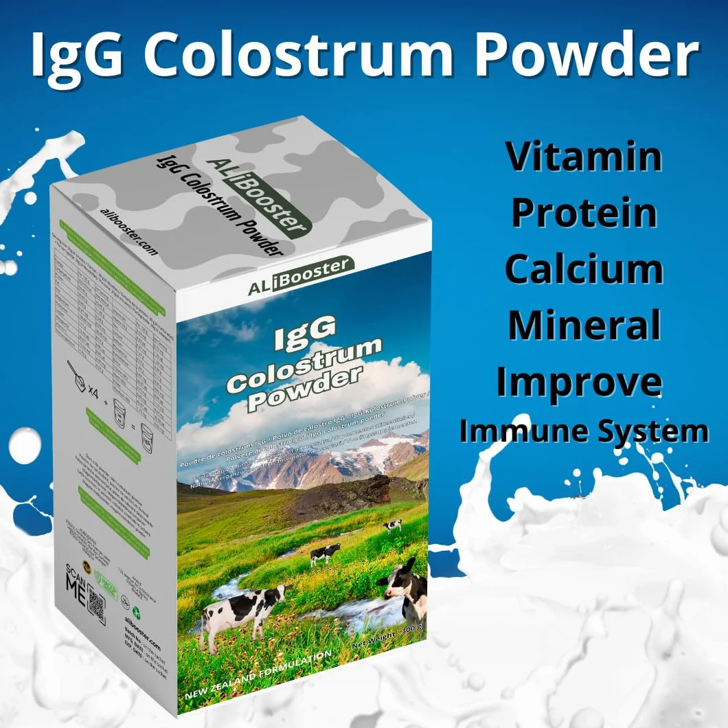 Calostro IgG en polvo 300 g - Mezcla de calostro y leche en polvo - Fuente natural de proteínas, calcio y minerales - Sin conservantes