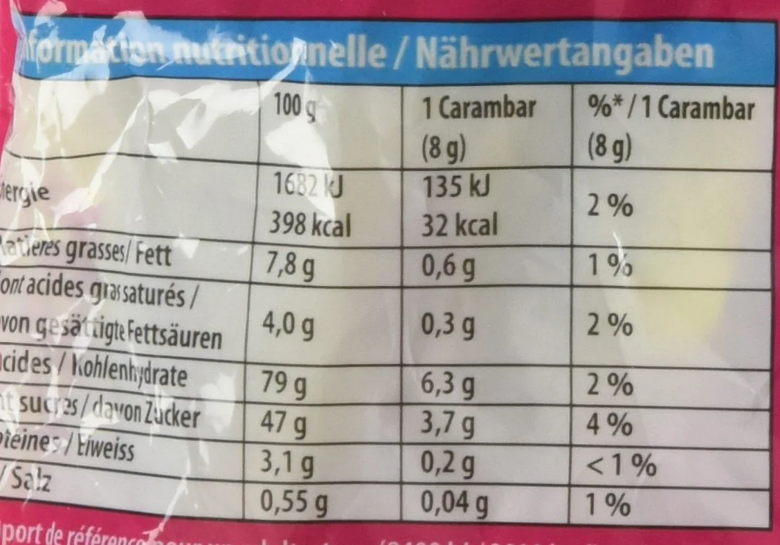 350g Carambar familia Caramelo Bolsa
