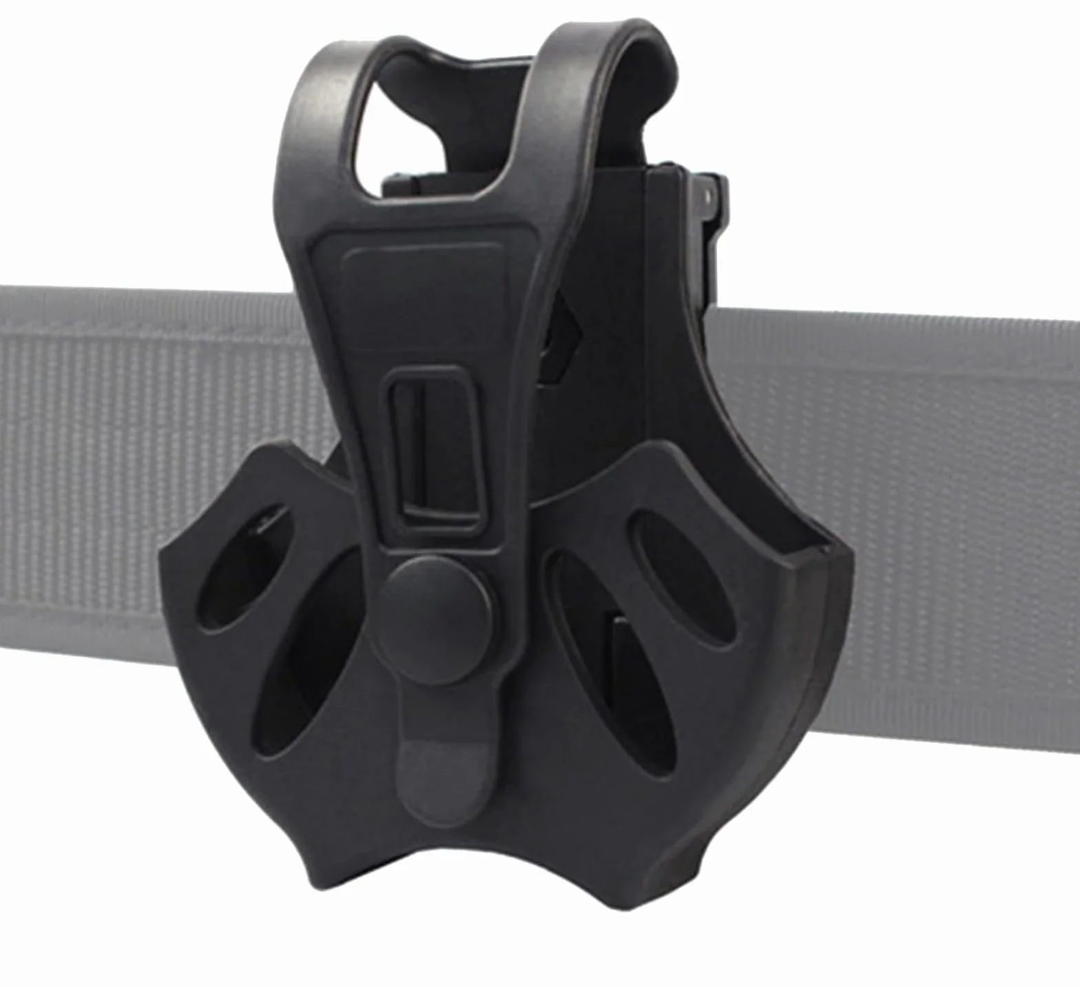Funda táctica para esposas con clip para cinturón, abierta superior, policía
