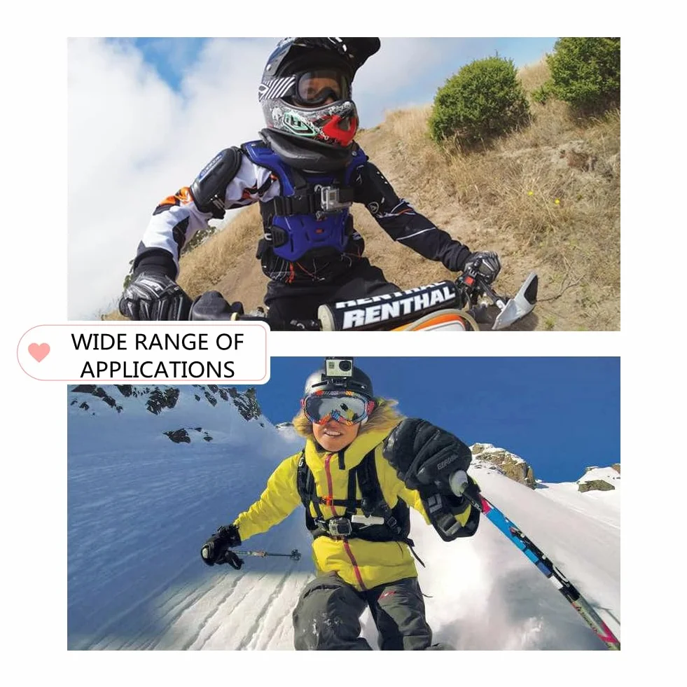 Arnés de Pecho para Cámara de Acción GoPro y Teléfono con Trípode Portátil