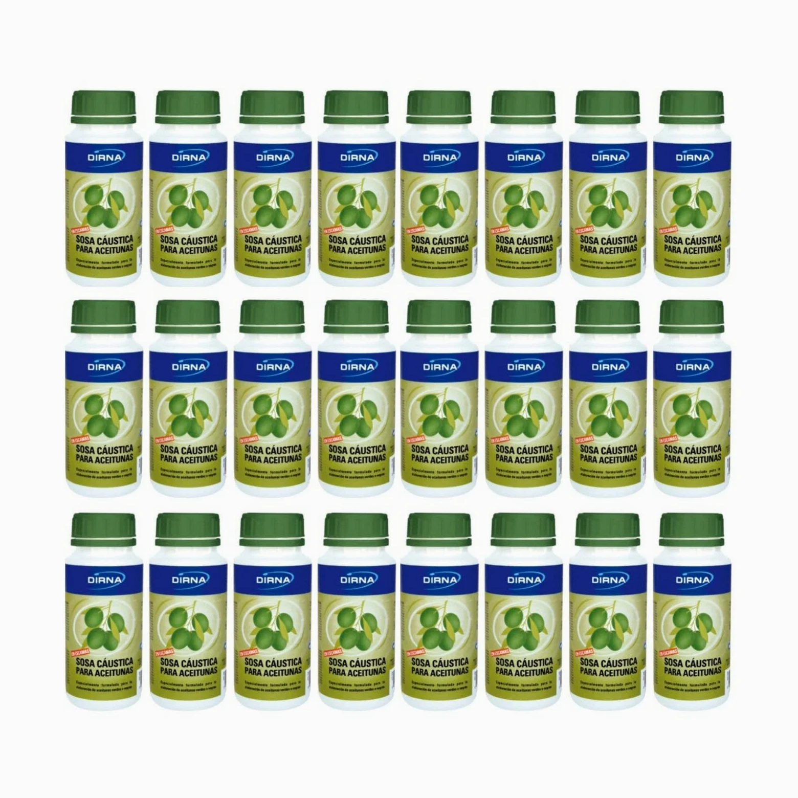 DIRNA Sosa Cáustica para la Elaboración de Aceitunas, Lote 24 und tarros 250G