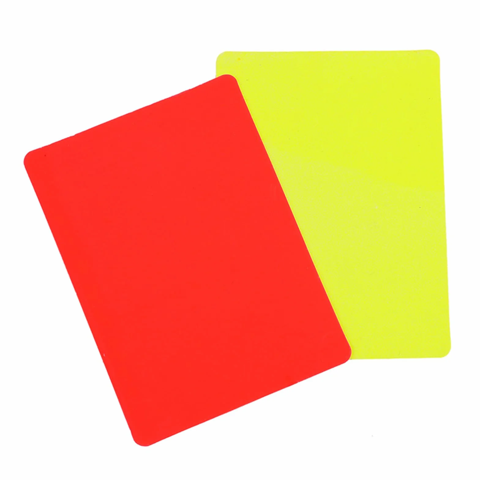 Tarjeta de árbitro de fútbol de PVC tarjetas amarillas penalización deportivo