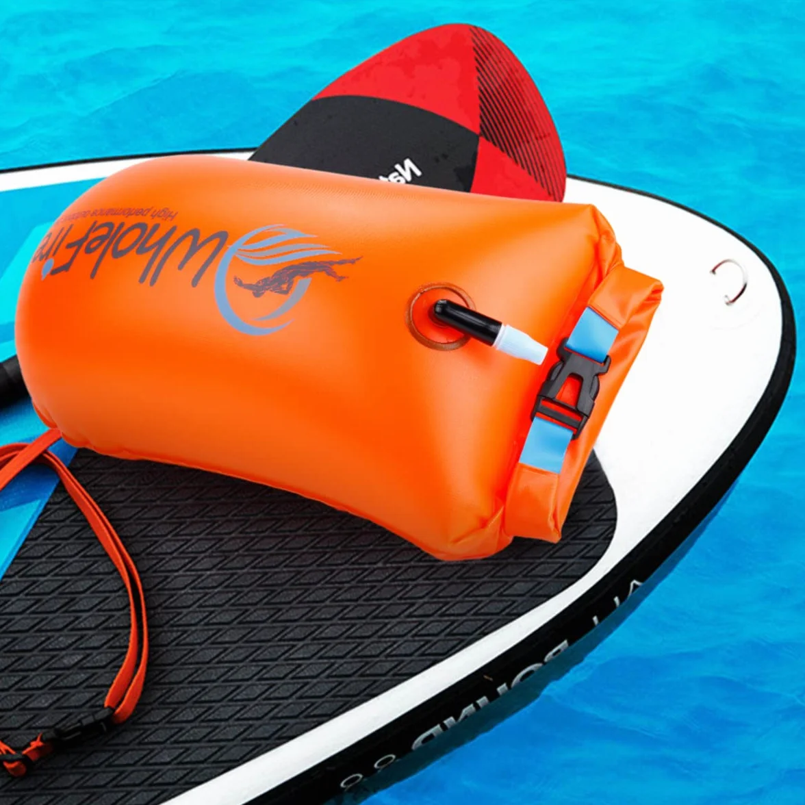 Boya de natación 20 L impermeable inflable bolsa seca flotador seguridad deportes acuáticos
