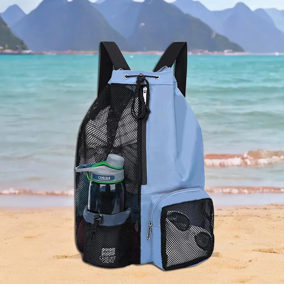 YGCHEN Bolsa de Natación de Malla, Mochila Deportiva Multiusos, Bolsa de Piscina Secado Rápido, Playa, Gimnasio