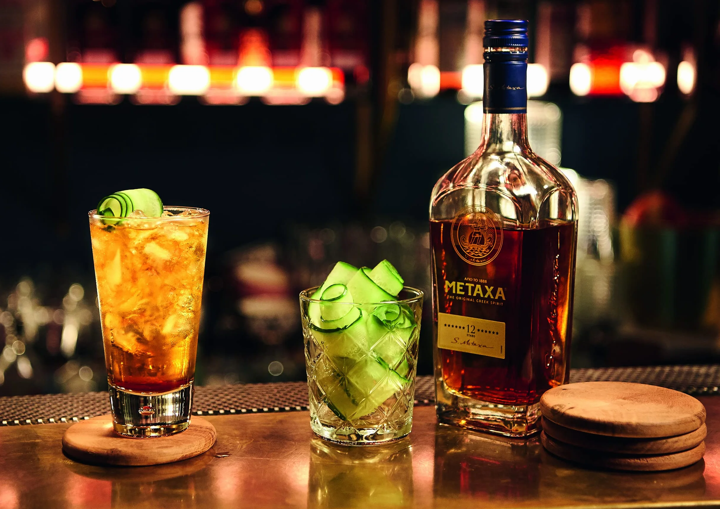 METAXA 12 - Brandy, 12 Estrellas, 40% Volumen de Alcohol, 70 cl