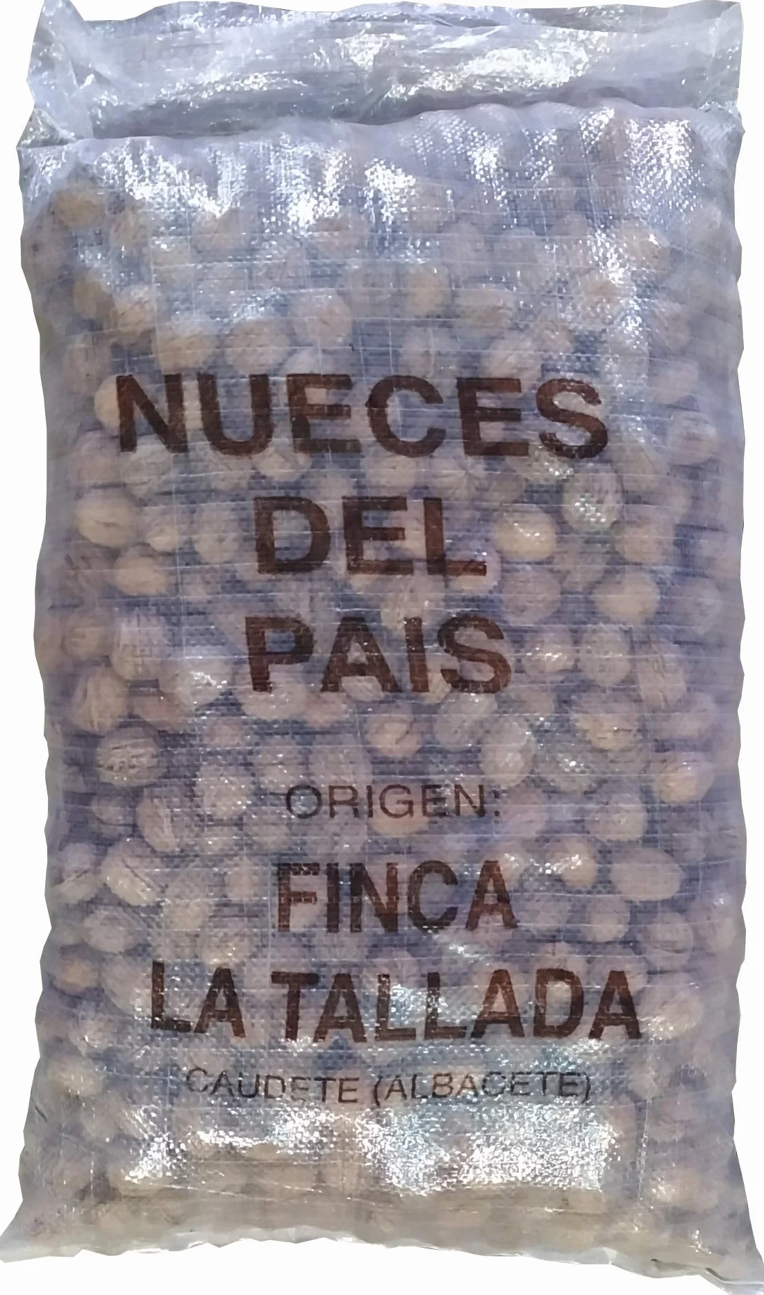 Nueces naturales de Caudete a granel. Saco 10 kgs. Cultivadas en España