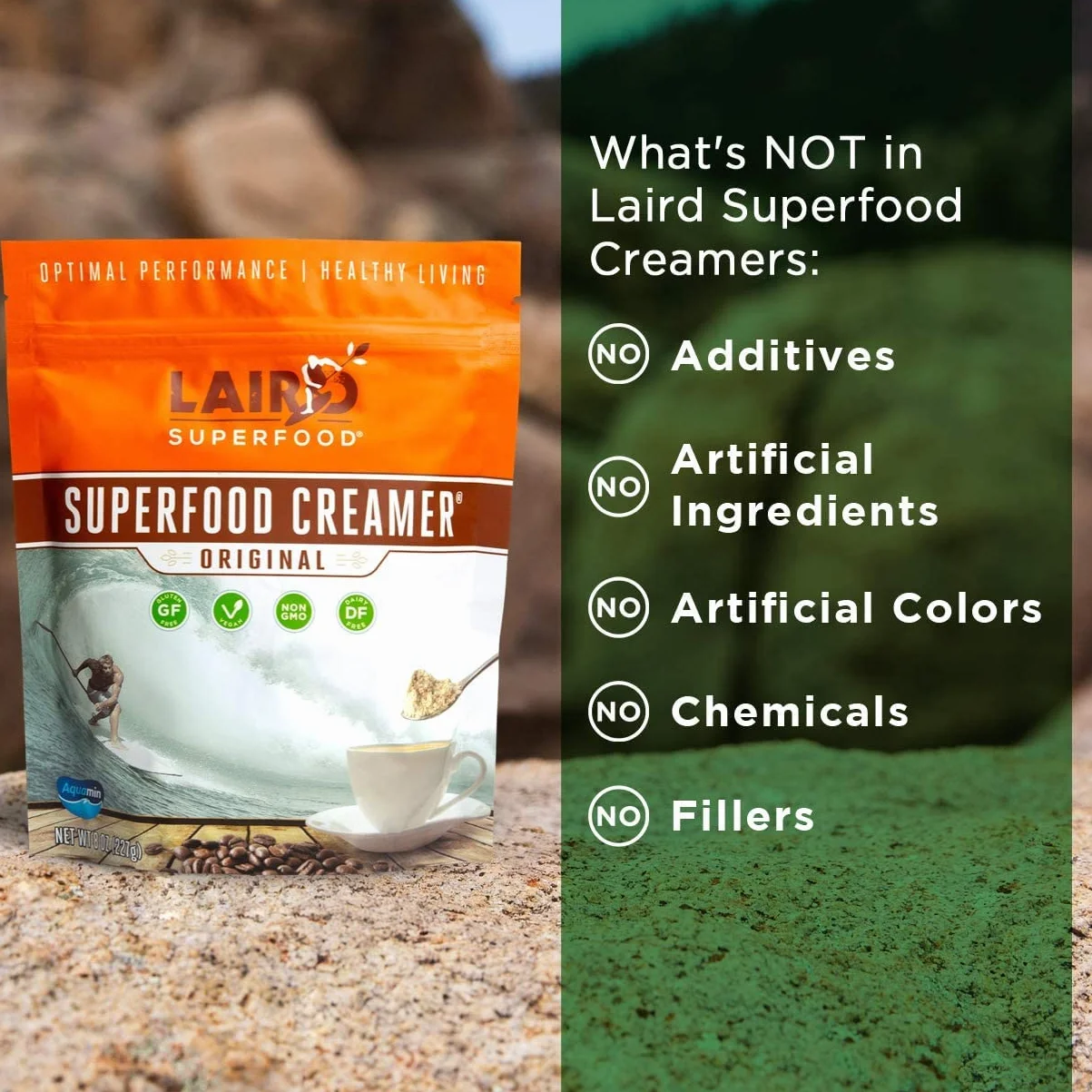 Laird Superfood Original Superfood Creamer 8 oz 227 g Paquete de 2