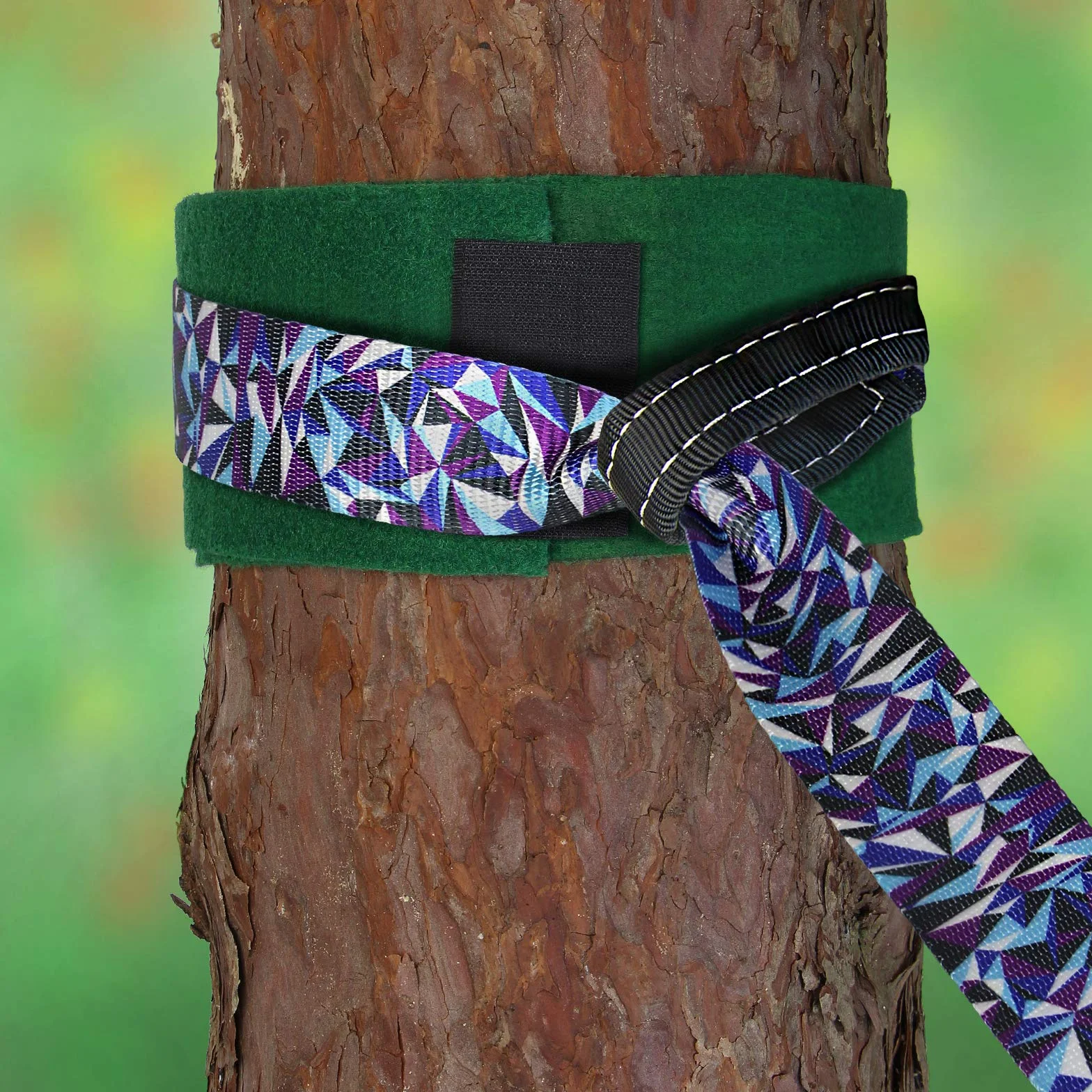 ALPIDEX Slackline Set 15 m con Protector de árbol y Trinquete
