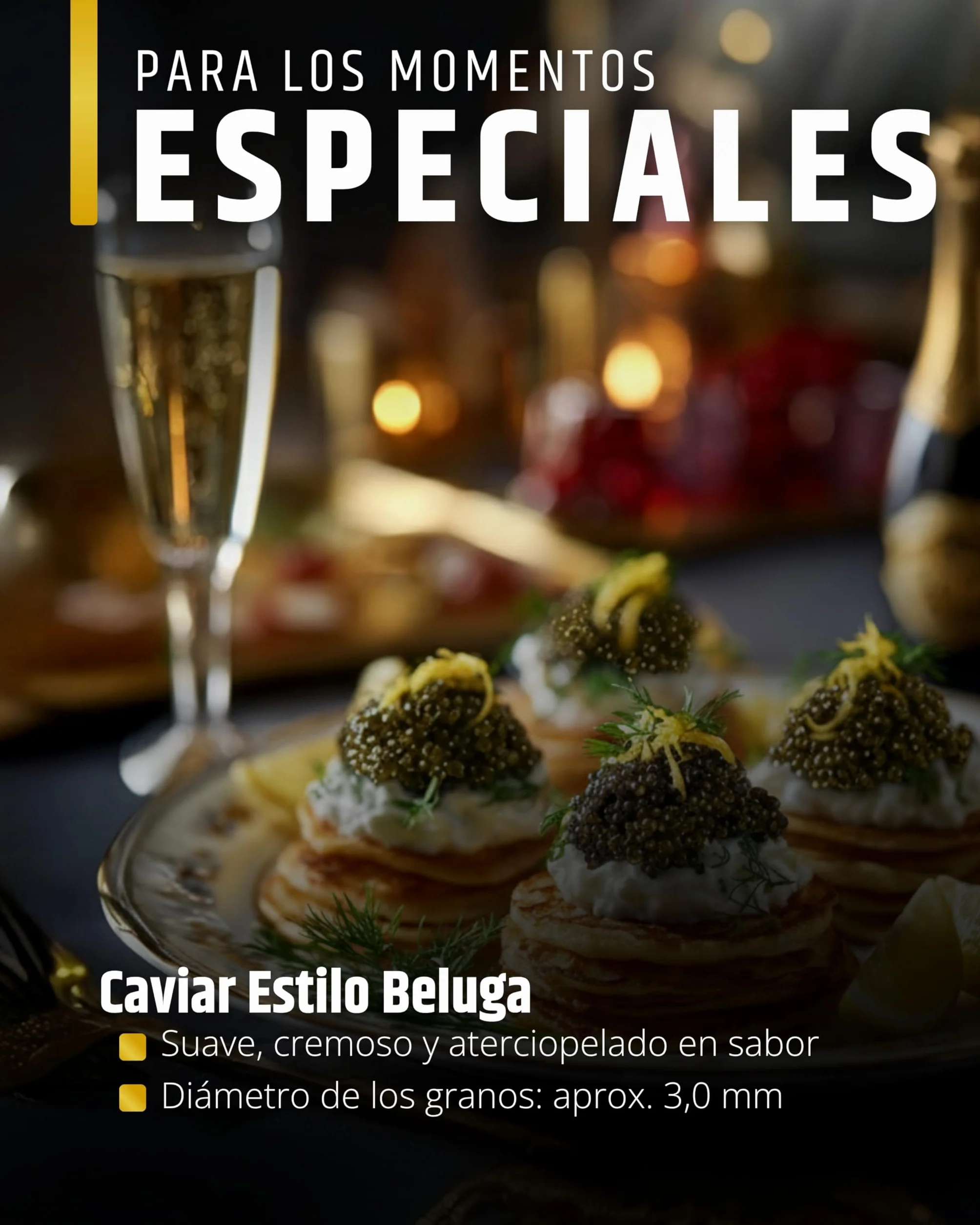 Sepehr Dad Amur Beluga Sturgeon Caviar Premier | cría NC | 125 gramos