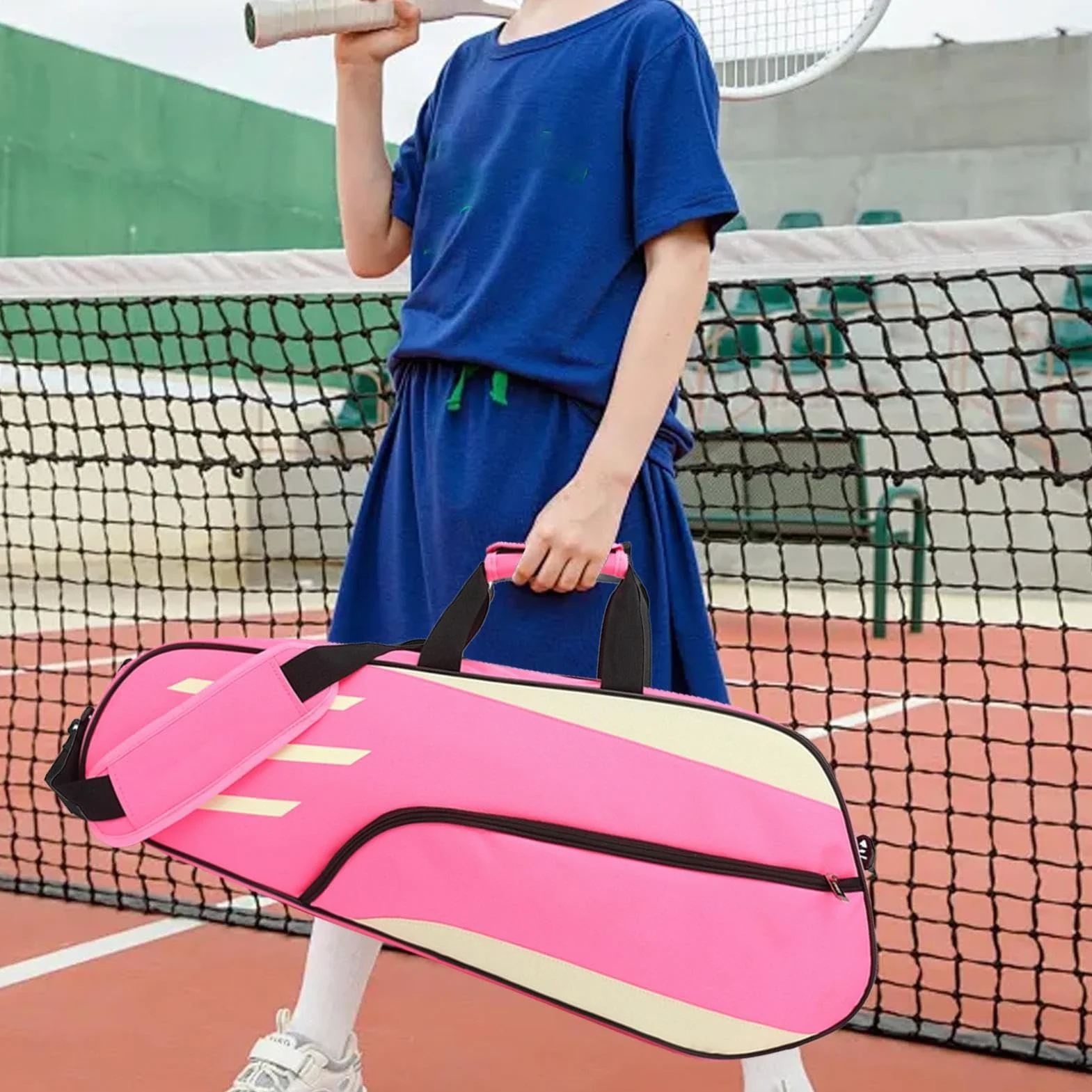 Bolsa de Almacenamiento de Bádminton para Raquetas, Tenis y Racquetball, Protectora de Hombro, Duradera