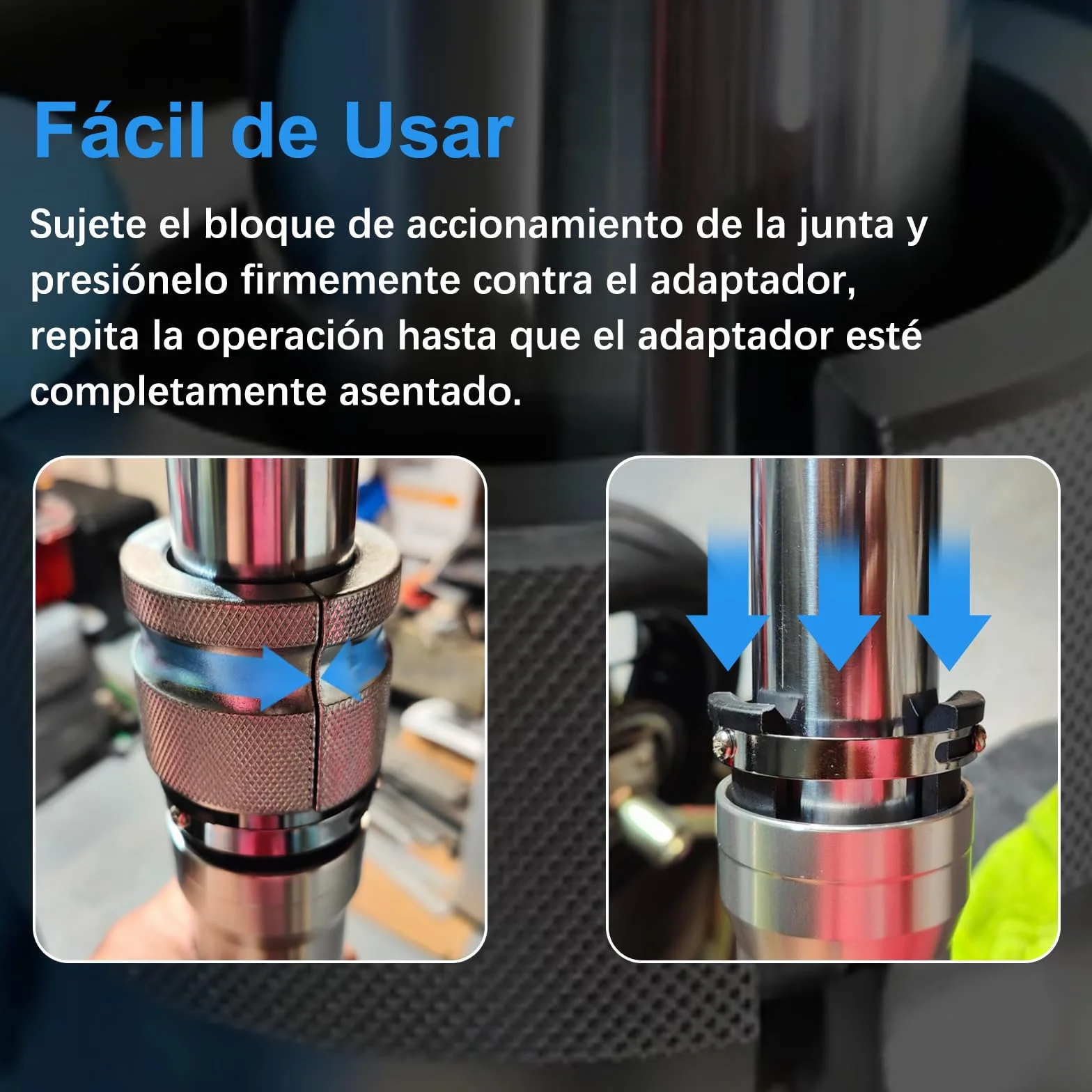 Fork Seal Driver 30-45 mm, Retenes Horquilla Moto de Acero al Carbono con 2 Anillos de Sellado