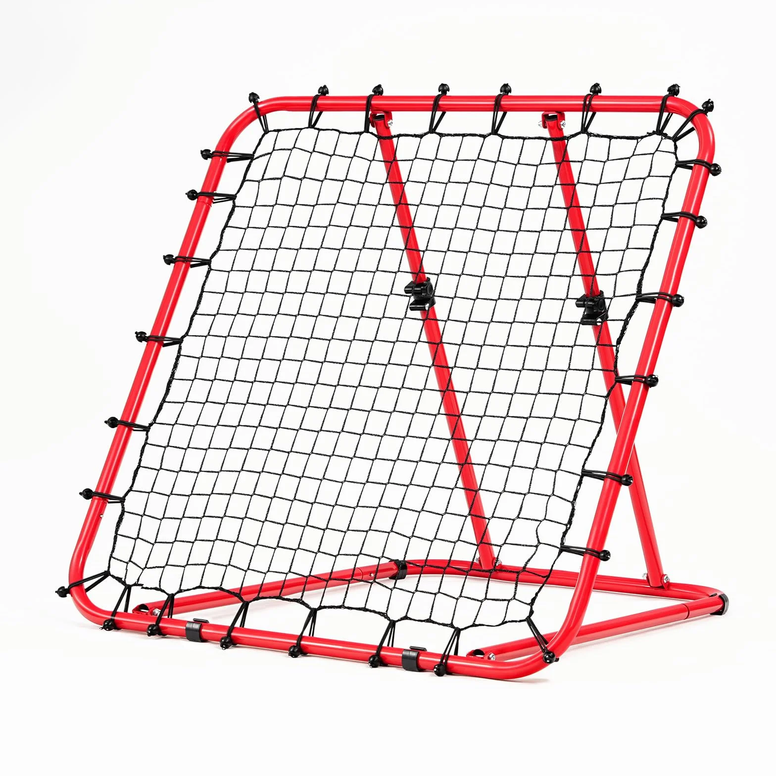 LARMNEE Reboteador de Fútbol con Ángulo Ajustable 0°-75°, Red de PE, Entrenamiento Portátil