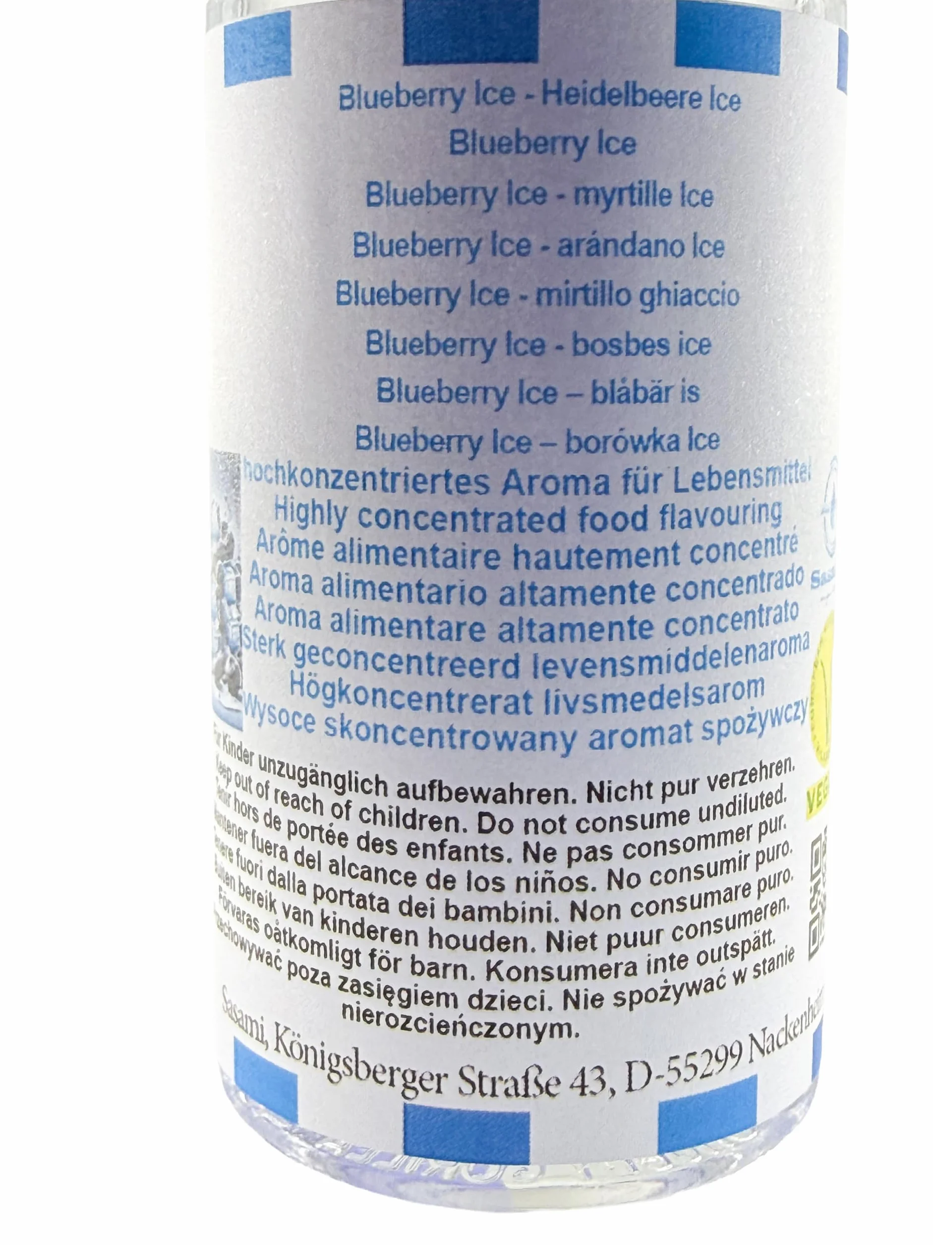 Blueberry Ice - arándano Ice aroma concentrado - Vegano - Sasami - 10ml