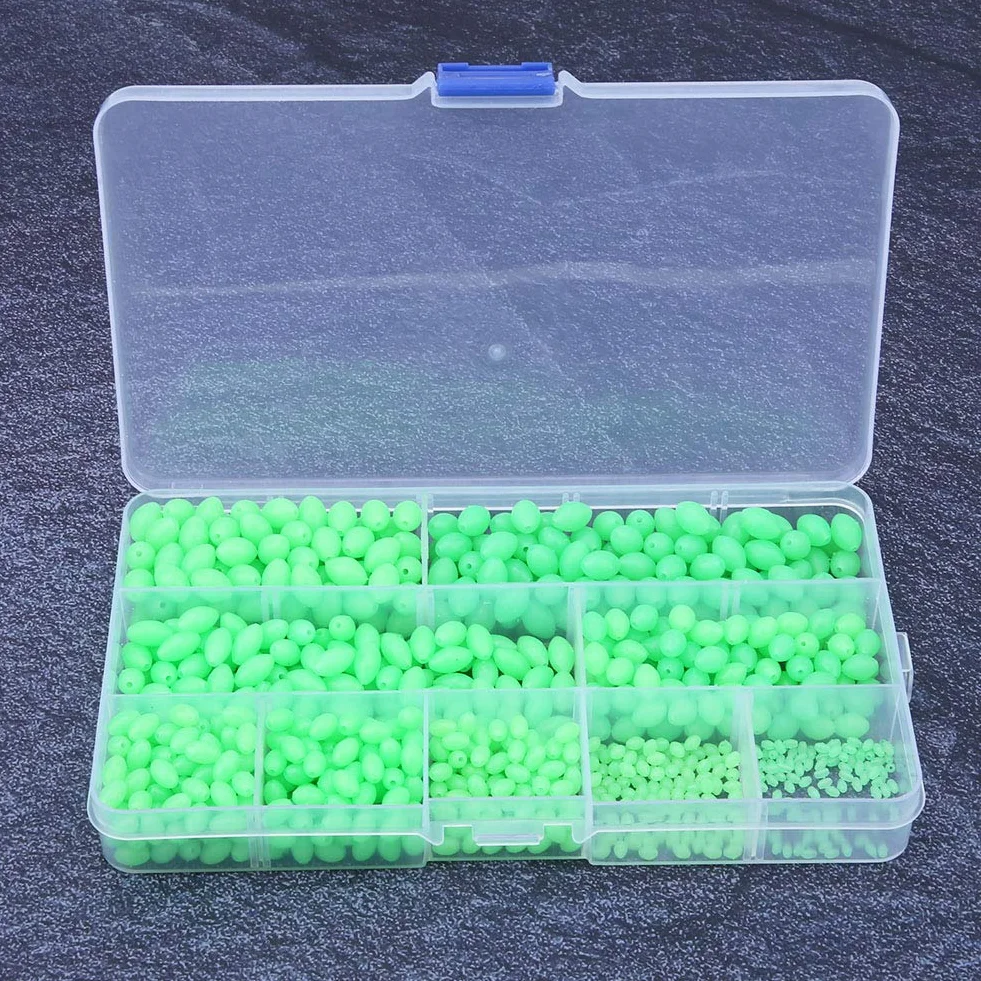 SUNGOOYUE Perlas de Pesca Luminosas 900 Piezas Multifuncional para Pesca Agua Salada Dulce