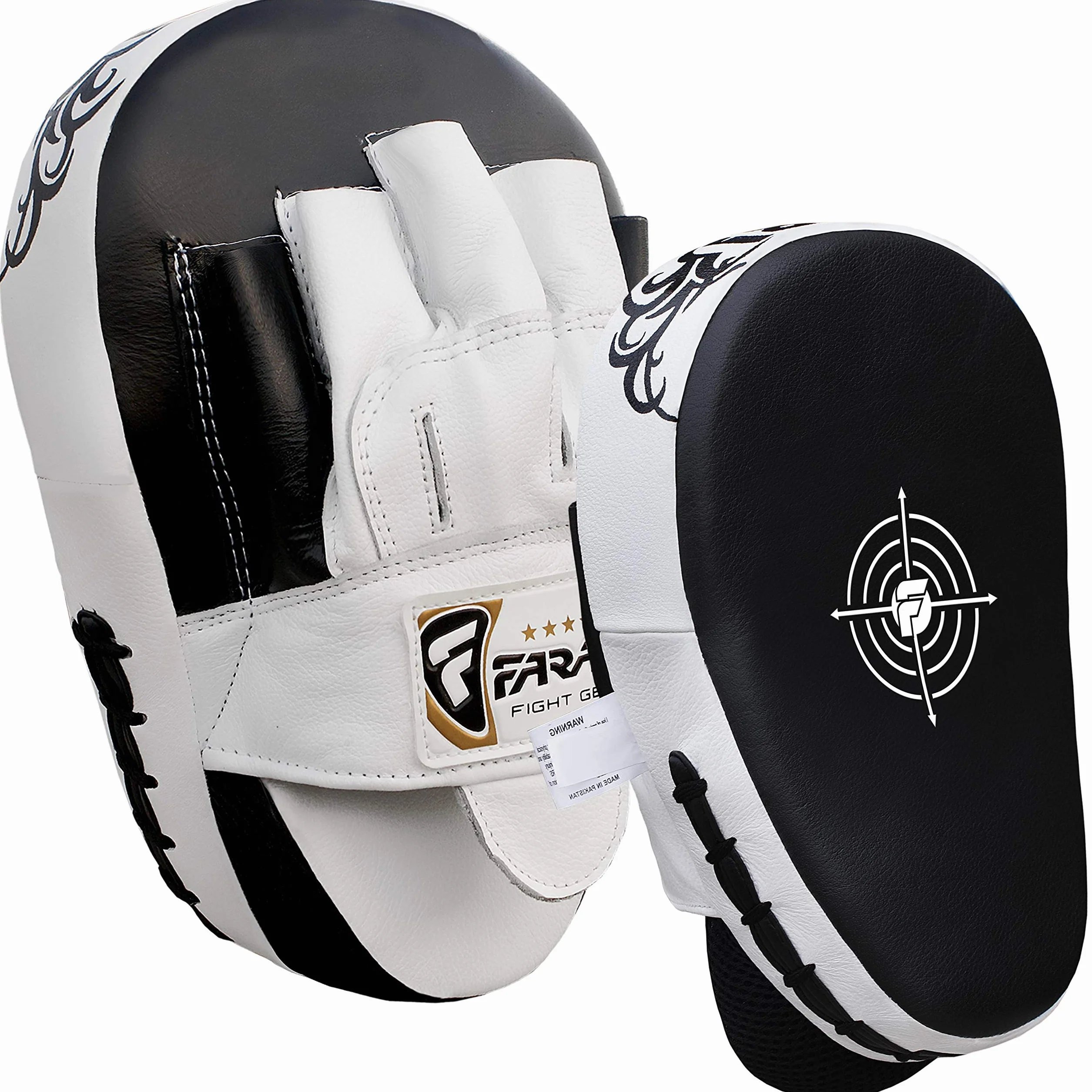 Farabi Sports Manoplas Boxeo Cuero Curvo Entrenamiento Kickboxing MMA Muay Thai