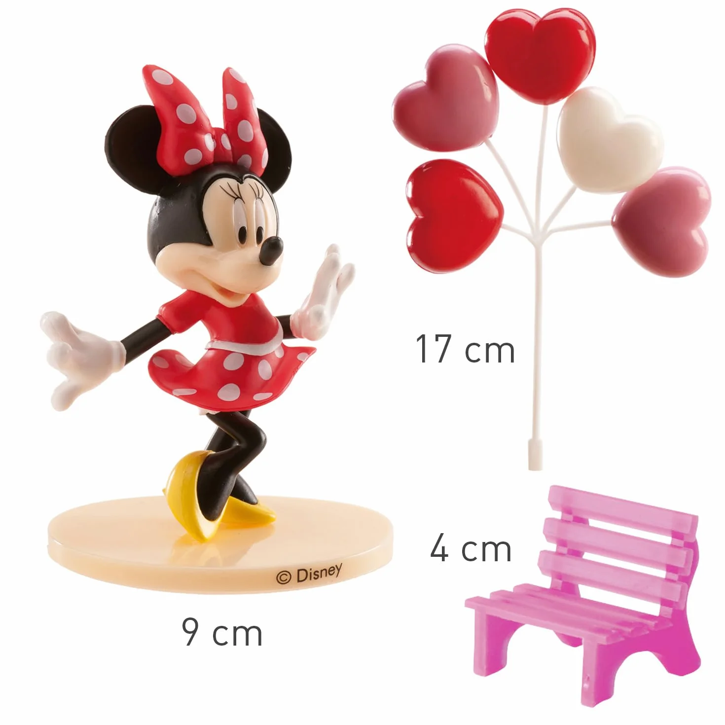 Dekora - Decoracion para Tartas con la Figura de Minnie Mouse de PVC